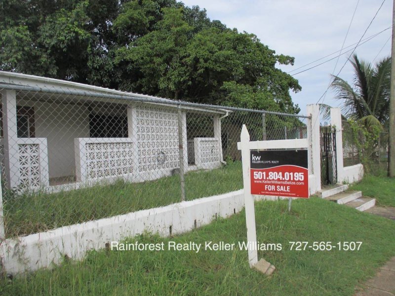 Belmopan Belize Small Concrete Home and a Commercial Building