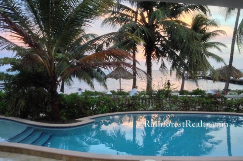 Luxury Beach Front Villa San Pedro Belize View
