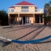 Belize oceanfront home for sale Hopkins Home view with Hammock