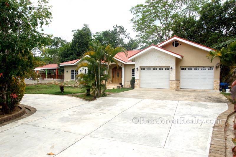 Belize Luxury Home featuring breathtaking cascading waterfalls_front view