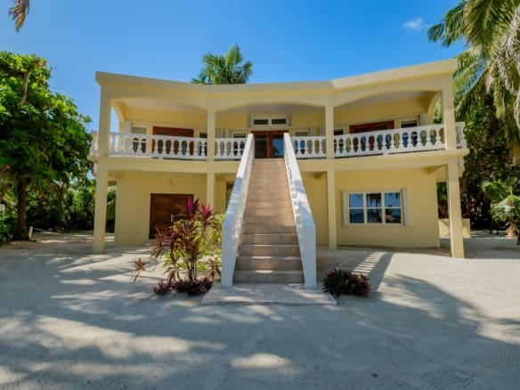 Beachfront Concrete Home In San Pedro, Belize