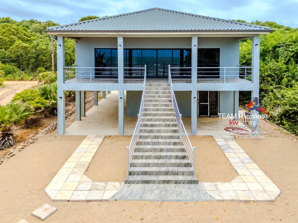 Luxury Belize Beachfront Home with Caribbean Views and Income Potential