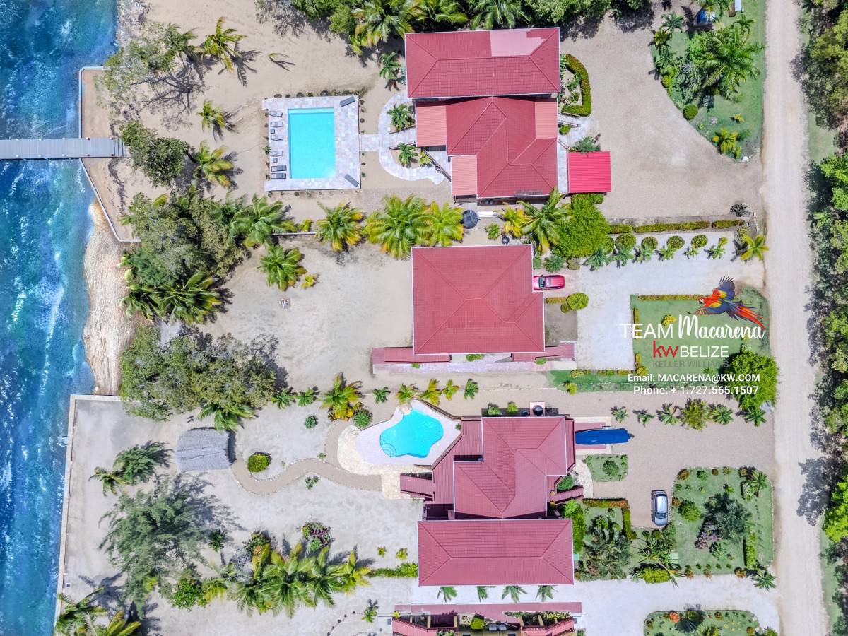 Caribbean Sea View Waterfront Home in Hopkins Belize
