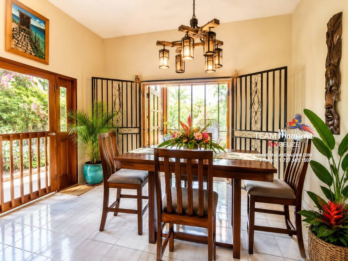 Consejo Shores Belize Home for Sale – Elegant Tropical Living Near the Caribbean Sea
